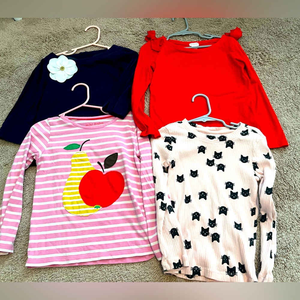 Girls size 4/5 mini Boden and other high end top lot